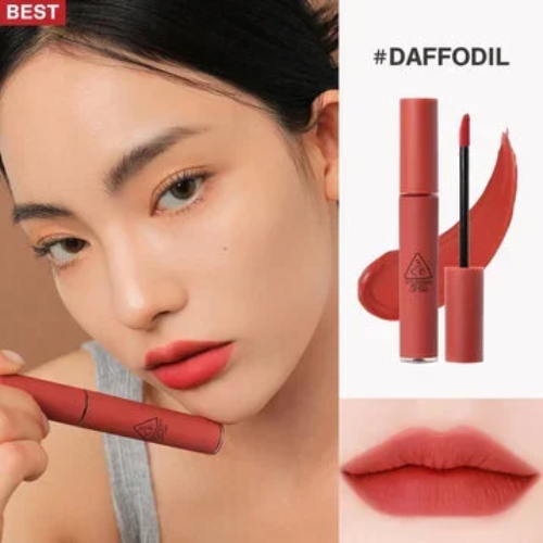 Son 3CE Kem Velvet Lip Tint Màu #Daffodil