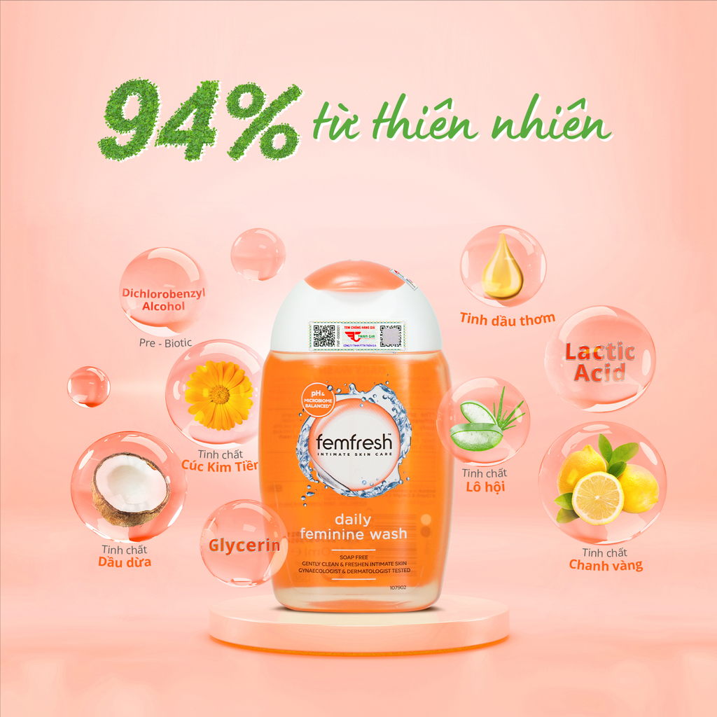 Dung dịch vệ sinh phụ nữ Femfresh 250ML