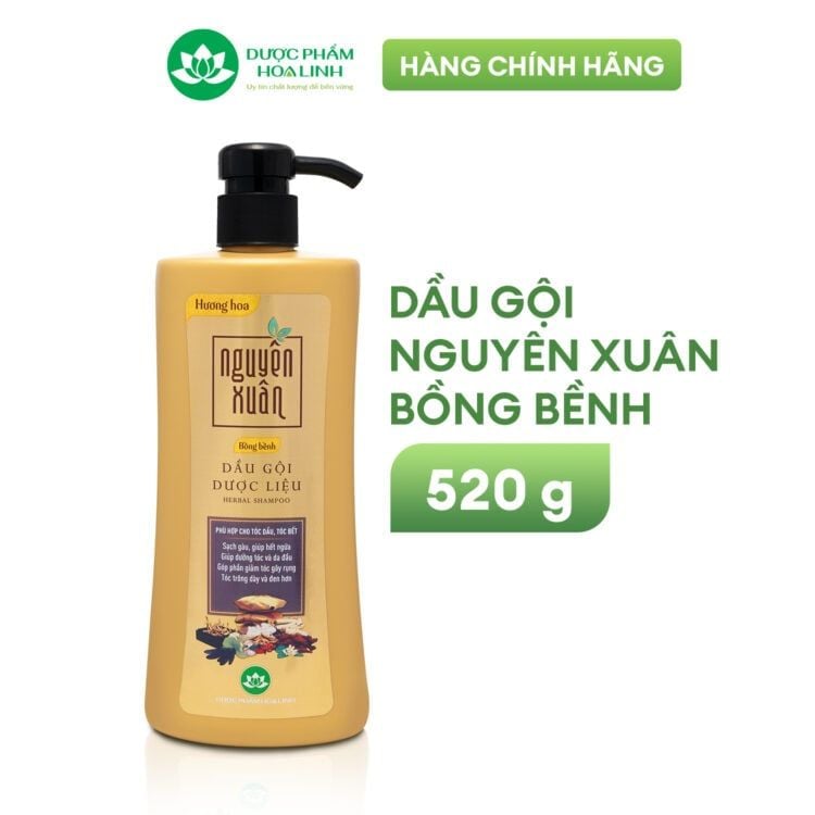 Dầu gội dược liệu Nguyên Xuân Bồng bềnh (VÀNG)