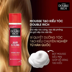 Mousse Tạo Kiểu Tóc Double Rich Giữ Nếp Tự Nhiên 150ml