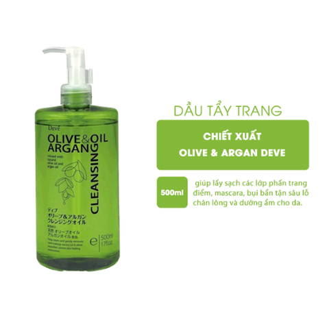 Dầu Tẩy Trang Kumano Deve Chiết Xuất Dầu Olive & Argan 200ml