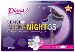 Băng Vệ Sinh Diana Sensi Night Ban Đêm Có Cánh Gói 4 Miếng