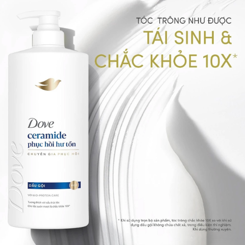 Dầu Gội Dove Ceramide Phục Hồi Hư Tổn 640g