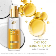 Serum Dưỡng Tóc Dove 2 Trong 1 Cho Tóc Bóng Mượt 77ml [Amino Bond Repair Bi-phase Serum + Oil]