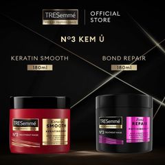 Kem Ủ Tóc TRESemmé Vào Nếp Mượt Mà Keratin Smooth Salon-Quality Treatment Mask 180ml