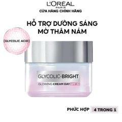 Kem Dưỡng Mờ Thâm Nám Ban Ngày L'Oreal Glycolic-Bright Glowing Cream Day SPF 17 [mini 15ml]