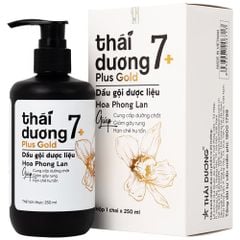 Dầu gội dược liệu Thái Dương 7 Plus Gold ngừa rụng tóc, giảm ngứa 250ml