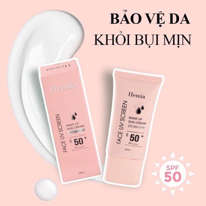 Kem Chống Nắng Hemia Hàn Quốc SPF 50+ PA+++ 50ml