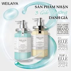 Combo Dầu Gội Xả Phục Hồi Đa Tầng Nấm Truffle Weilaiya 450ML