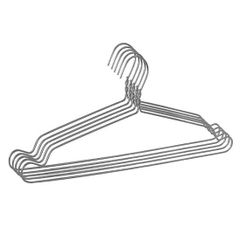 SET 10 Móc treo quần áo nhôm chống trượt [TEM ĐEN]