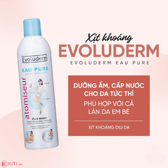 Xịt Khoáng EVOLUDERM Atomiseur EAU PURE 400ml
