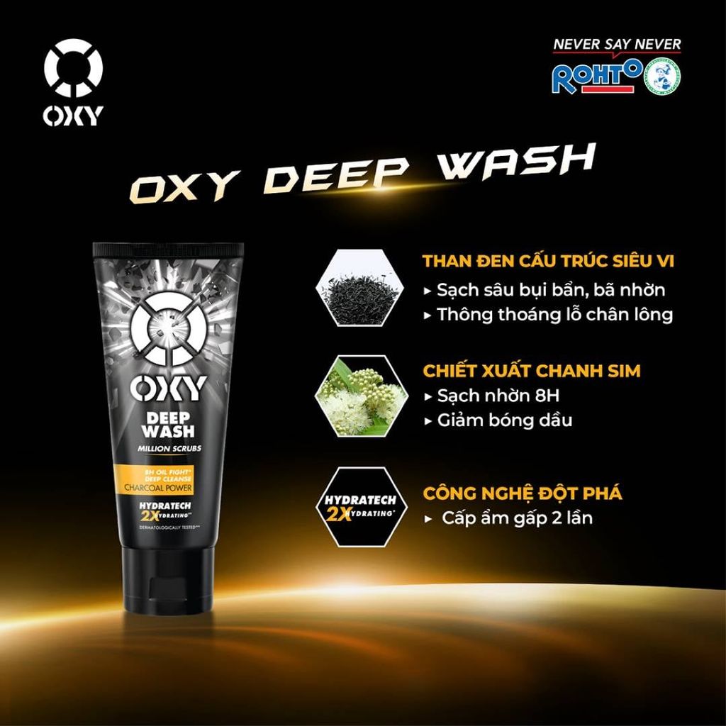 Sữa Rửa Mặt Oxy Sạch Nhờn Sáng Da 100g