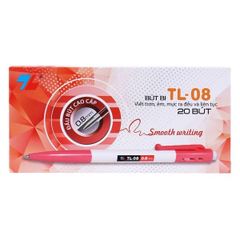 Hộp 20 Cây Bút Bi Thiên Long TL-08 Ngòi 0.8mm