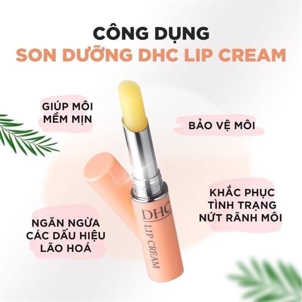Son Dưỡng Ẩm DHC Cho Môi Mềm Mại, Mịn Màng Lip Cream 1.5g
