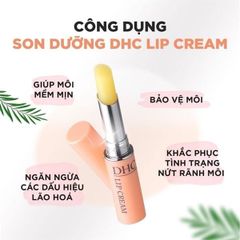 Son Dưỡng Ẩm DHC Cho Môi Mềm Mại, Mịn Màng Lip Cream 1.5g