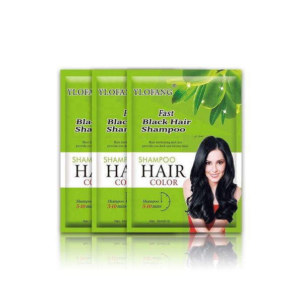 Dầu gội đen tóc olive Thái Lan Ylofang (hộp 10 gói)