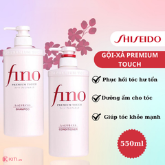 Dầu xả Shiseido Fino Premium Touch hỗ trợ phục hồi tóc hư tổn 550ML