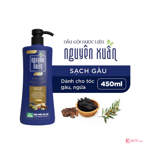 Dầu gội Nguyên Xuân xanh dương Sạch Gàu 400g