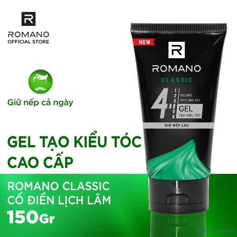 Gel vuốt tóc Romano Classic 150g