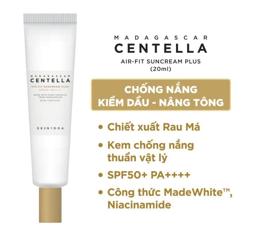 Kem Chống Nắng Skin1004 Madagascar Centella Air-Fit Suncream Plus