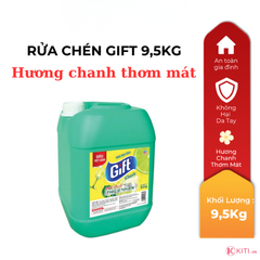 Nước Rửa Chén Gift Hương Chanh 9.5kg – Làm Sạch Nhanh, Dịu Nhẹ Cho Da Tay