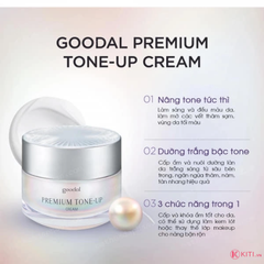 Kem Dưỡng Trắng Da Ốc Sên Goodal Premium Snail Tone Up Cream 30ml