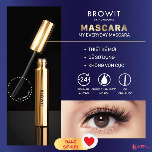 Mascara Browit by Nongchat My Everyday Mascara 5.5g - Chống Nước, Cong Dài Tự Nhiên