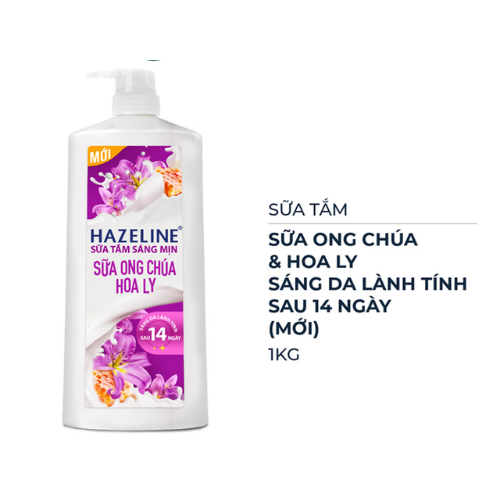 Sữa Tắm Hazeline Dưỡng Thể Giúp Làm Sáng Mịn Da & Dưỡng Ẩm Từ Thiên Nhiên 1Kg