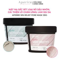 Mặt Nạ Đất Sét Aperire Cải Thiện Lỗ Chân Lông, Kiểm Soát Dầu, Làm Dịu Da Spa Relief Pore Mask 120g