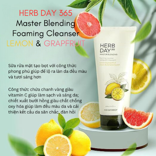 Sữa Rửa Mặt THE FACE SHOP Herb Day 365 170ML
