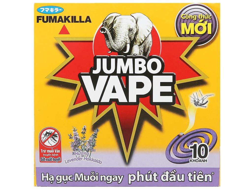 Nhang muỗi ít khói Jumbo 10khoanh