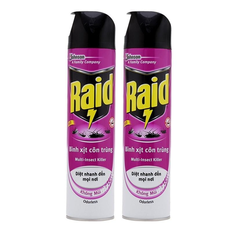 Bình Xịt Côn Trùng RAID Advance Không Mùi 520ml