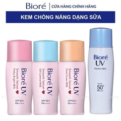 Kem Chống Nắng Dạng Sữa Bioré UV SPF50+ PA++++ | Kiềm Dầu, Nâng Tông, Chống Nước