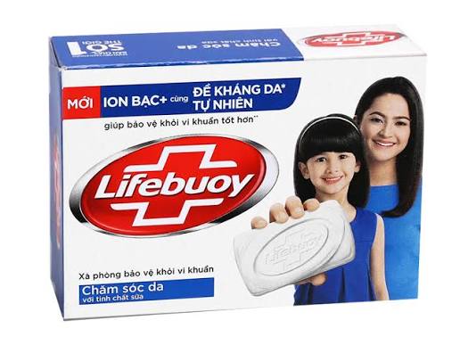 Xà Bông Cục Lifebuoy Diệt Khuẩn Dưỡng Ẩm Chăm Sóc Da 90g