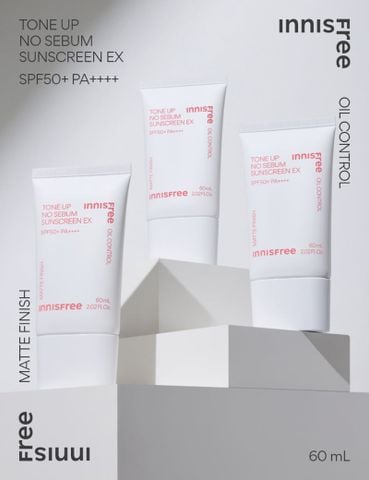 Kem Chống Nắng Innisfree Tone Up No Sebum Sunscreen EX SPF50+ PA++++	60ML