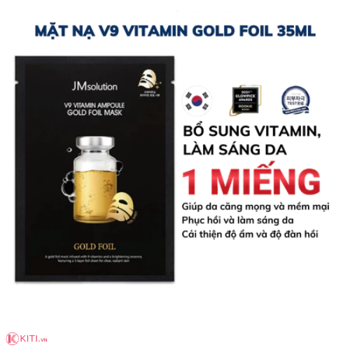 Mặt Nạ Giấy Cấp ẩm, Dưỡng Trắng Da JM Solution Mask 30ml