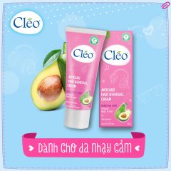 Kem Tẩy Lông Dành Cleo Hair Removal Cream 50g (Mẫu Mới) (Tặng Tẩy Tế Bào Chết 50g)