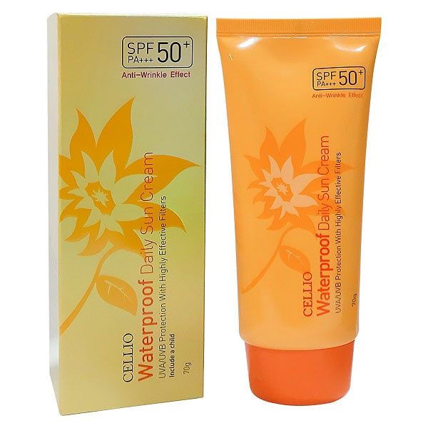 Kem Chống Nắng Chống Nước, Kiềm Dầu Cellio Waterproof Daily Sun Cream SPF50+ PA+++ 70g