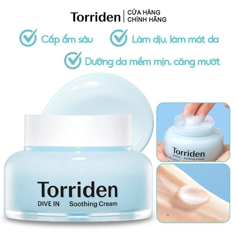 Kem Dưỡng Ẩm Torriden Dive-In Soothing Cream 100ml