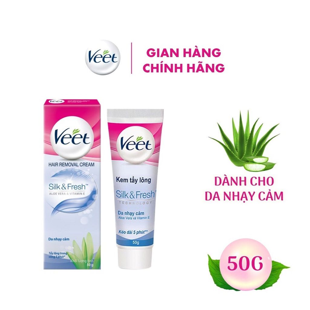 Kem Tẩy Lông Cho Da Nhạy Cảm Veet Hair Removal Cream 50g
