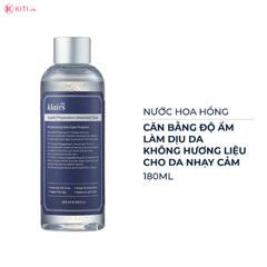 Nước Hoa Hồng Cho Da Nhạy Cảm, Cấp Ẩm Dịu Da Klairs Không Mùi 180ml