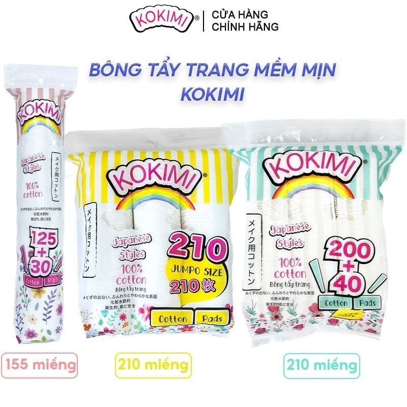 Bông Tẩy Trang Mềm Mịn Kokimi