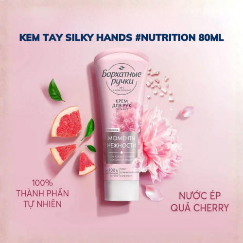 Kem Dưỡng Da Tay Silky Hands Dưỡng Ẩm Nga 80ml