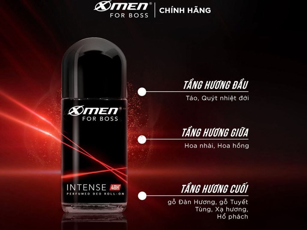 LĂN KHỬ MÙI X-MEN FOR BOSS INTENSE