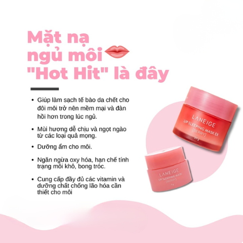 [Mini 3gr] Mặt Nạ Ngủ Môi Laneige Mini