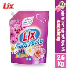 Túi nước giặt LIX Sạch Thơm 2.6kg