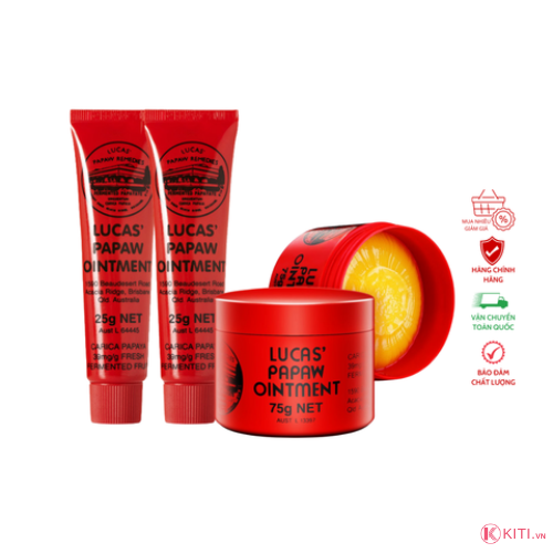Lucas Papaw Ointment - Kem bôi làm dịu da, vết cắn côn trùng chiết xuất đu đủ 25g