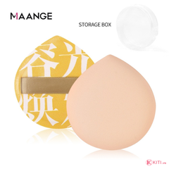 MAANGE Mút Tán Phấn Trang điểm Kèm Hộp Đựng Mềm Mịn Đàn Hồi 1628