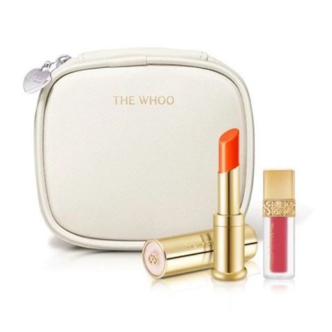 Bộ Son Dưỡng Môi Đông Y Whoo Glow Lip Balm Special Set Orange