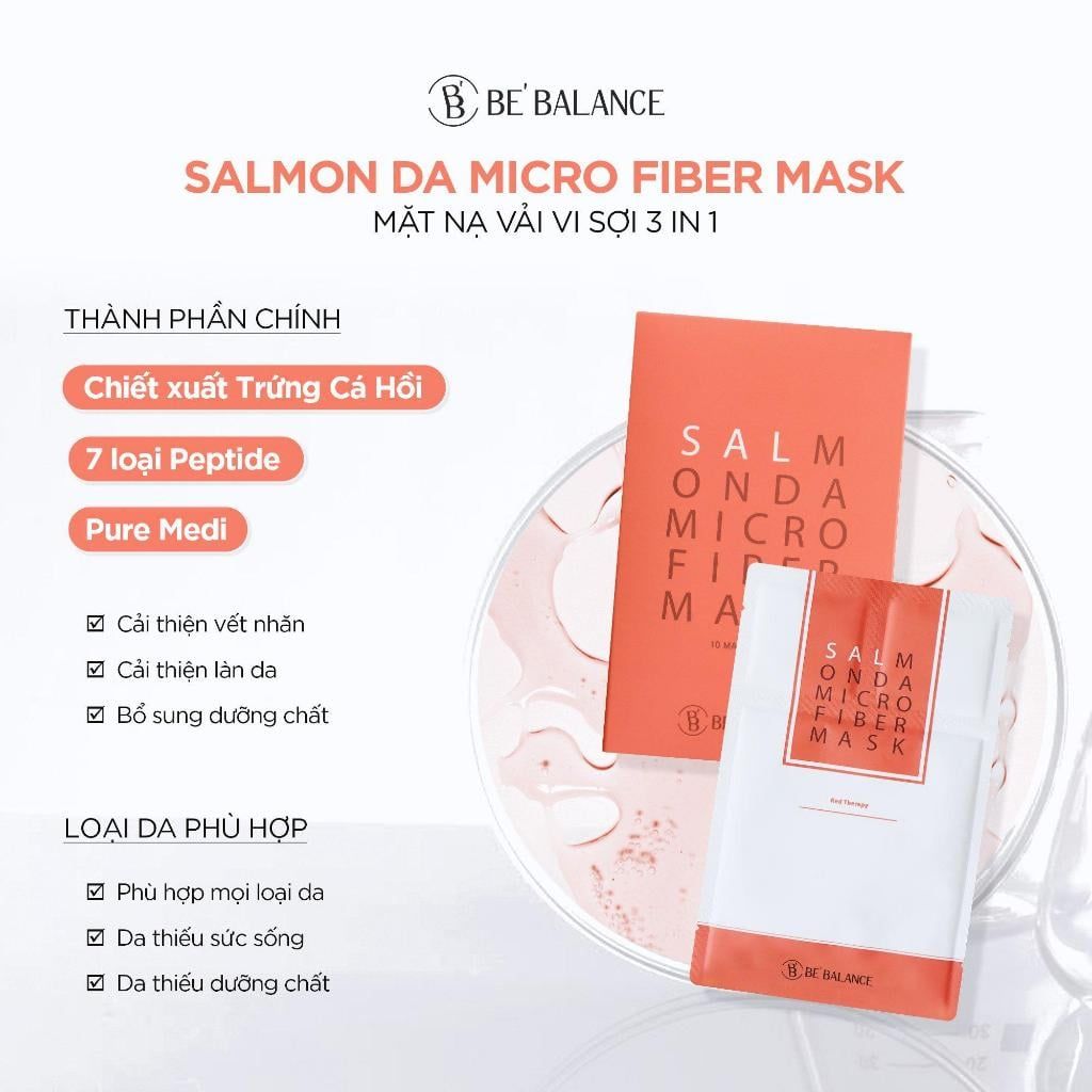 Mặt Nạ Dưỡng Da 3 Bước Be Balance Micro Fiber Mask 30g